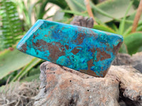 Polished Shattuckite Free Forms x 3 From Kaokoveld, Namibia - Toprock Gemstones and Minerals