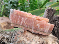 Natural Rhombohedral Sunset Orange Calcite Specimens x 6 From Spitzkop, Namibia - Toprock Gemstones and Minerals