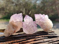 Natural Amethyst Spirit Quartz Crystals x 20 From Boekenhouthoek, South Africa - Toprock Gemstones and Minerals