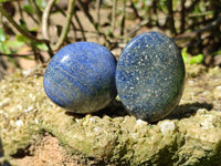 Polished Lazulite Palm Stones x 20 From Madagascar - Toprock Gemstones and Minerals