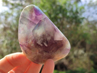 Polished Stichtite And Watermelon Fluorite Free Forms x 6 From Southern Africa - Toprock Gemstones and Minerals