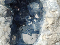 Natural Blue Celestite Geode Specimen x 1 From Sakoany, - Toprock Gemstones and Minerals