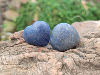 Polished Lazulite Hearts x 35 From Madagascar - Toprock Gemstones and Minerals