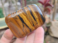Polished Golden Tiger's Eye Free Forms x 6 From Prieska, South Africa - Toprock Gemstones and Minerals