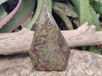 Polished Bastite Dragons Blood Stone Points x 2 From Tshipise, South Africa - Toprock Gemstones and Minerals