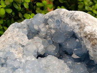 Natural Blue Celestite Geode Specimen x 1 From Sakoany, Madagascar - Toprock Gemstones and Minerals