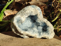 Natural Blue Celestite Geode Specimen x 1 From Sakoany, Madagascar - Toprock Gemstones and Minerals