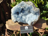Natural Blue Celestite Geode Specimen x 1 From Sakoany, Madagascar - Toprock Gemstones and Minerals