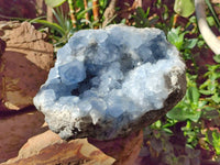 Natural Blue Celestite Geode Specimen x 1 From Sakoany, Madagascar - Toprock Gemstones and Minerals