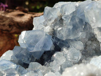 Natural Blue Celestite Geode Specimen x 1 From Sakoany, Madagascar - Toprock Gemstones and Minerals