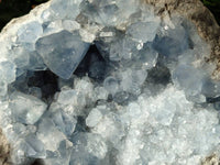 Natural Blue Celestite Geode Specimen x 1 From Sakoany, Madagascar - Toprock Gemstones and Minerals