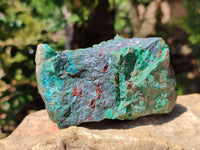 Natural Shattuckite, Malachite, Cuprite, Bornite, Chalcocite  Specimens x 3 From Kaokoveld, Namibia - Toprock Gemstones and Minerals