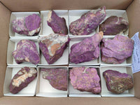Natural Selected Rough Purpurite Specimens x 12 From Erongo, Namibia - Toprock Gemstones and Minerals