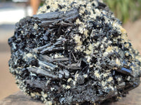 Natural Schorl Black Tourmaline with Mica x 2 From Erongo, Namibia - Toprock Gemstones and Minerals