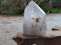 Polished Window Clear Quartz Crystal With Inclusions x 1 From Madagascar - Toprock Gemstones and Minerals