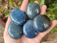 Polished Lazulite Galets x 20 From Madagascar - Toprock Gemstones and Minerals