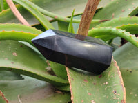 Polished Black Basalt Points x 6 From Madagascar - Toprock Gemstones and Minerals