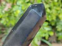 Polished Black Basalt Points x 6 From Madagascar - Toprock Gemstones and Minerals