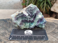 Polished On One Side Watermelon Fluorite Slices x 6 From Uis, Namibia - Toprock Gemstones and Minerals