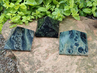 Polished Stromatolite Pyramids x 3 From Katsepy, Madagascar - Toprock Gemstones and Minerals
