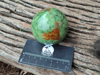 Polished Green Chrysoprase Spheres x 4 From Madagascar - Toprock Gemstones and Minerals