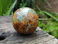 Polished Green Chrysoprase Spheres x 4 From Madagascar - Toprock Gemstones and Minerals