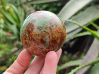 Polished Green Chrysoprase Spheres x 4 From Madagascar - Toprock Gemstones and Minerals