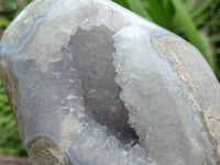 Polished Blue Lace Agate Standing Free Form x 1 From Nsanje, Malawi - Toprock Gemstones and Minerals