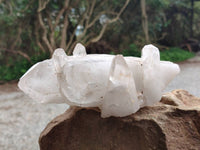 Natural Malagasy Quartz Crystal Clusters x 2 From Madagascar - Toprock Gemstones and Minerals