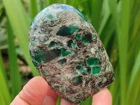 Polished Emerald Mica 'Mutokolite' Standing Free Forms x 6 From Mutoko, Zimbabwe - Toprock Gemstones and Minerals