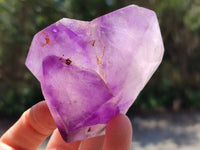 Polished Window Amethyst Crystals x 6 From Akansobe, Madagascar - Toprock Gemstones and Minerals