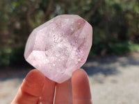 Polished Window Amethyst Crystals x 6 From Akansobe, Madagascar - Toprock Gemstones and Minerals
