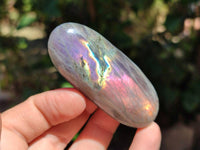 Polished Purple Flash Labradorite Galets x 12 From Tulear, Madagascar - Toprock Gemstones and Minerals