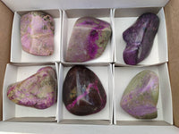 Polished Stichtite Free Forms x 6 From Barberton, South Africa - Toprock Gemstones and Minerals