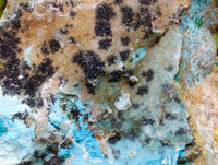 Natural Drusy Coated Chrysocolla Specimens x 2 From Likasi, Congo