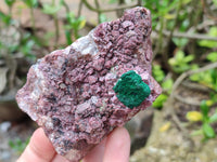 Natural Salrose Cobaltion Dolomite With Malachite Specimens x 12 From Kakanda, Congo