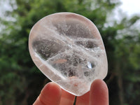 Polished Rock Crystal Standing And Free Forms x 7 From Madagascar
