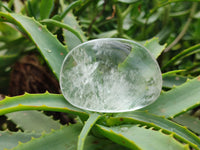 Polished Rock Crystal Standing And Free Forms x 7 From Madagascar
