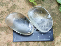 Polished Rock Crystal Standing And Free Forms x 7 From Madagascar