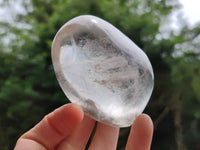 Polished Rock Crystal Standing And Free Forms x 7 From Madagascar
