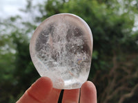 Polished Rock Crystal Standing And Free Forms x 7 From Madagascar