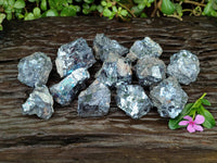 Natural Bright Silver Lead Galena Cobbed Specimens x 12 From Kaokoveld, Namibia