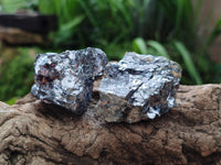 Natural Bright Silver Lead Galena Cobbed Specimens x 12 From Kaokoveld, Namibia