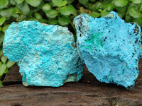 Natural Botroiydal Chrysocolla With Malachite Specimens x 12 From Kolwezi, Congo