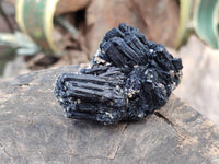 Natural Schorl Black Tourmaline with Associated Minerals x 6 From Erongo, Namibia