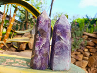 Polished Lepidolite Points x 3 From Madagascar