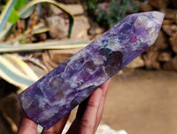 Polished Lepidolite Points x 3 From Madagascar