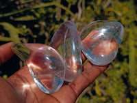 Polished Clear Quartz Galets x 12 From Madagascar