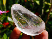 Polished Clear Quartz Galets x 12 From Madagascar