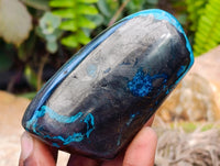 Polished Shattuckite Free Forms x 6 From Kaokoveld, Namibia